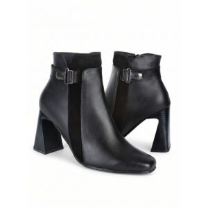 Botines Cuero Negro - 21C298