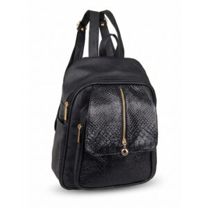 Mochila Cuero Negro - 67CK63